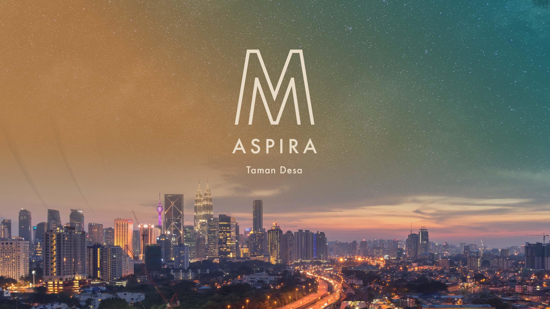 M Aspira @ Taman Desa above the Kuala Lumpur skyline — artist’s impression