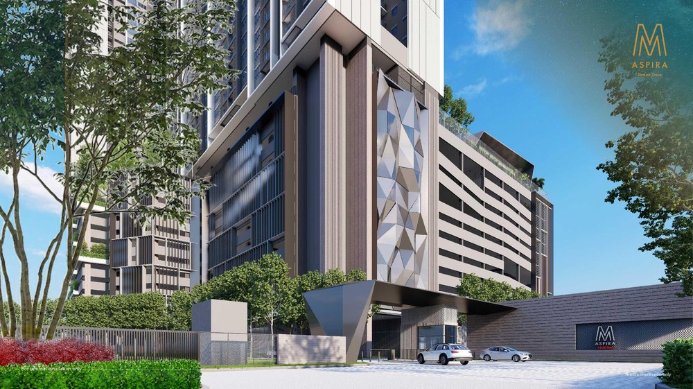 M Aspira — M Aspira entrance and podium facade