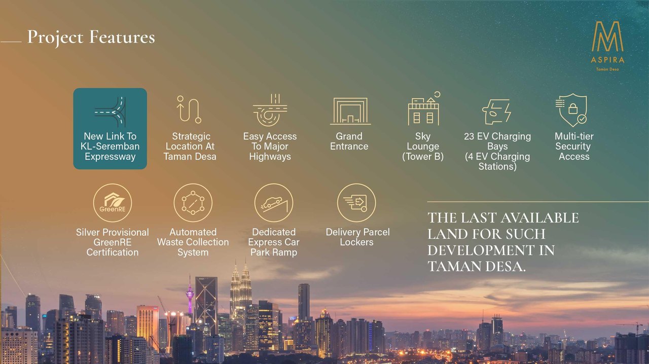 M Aspira project features