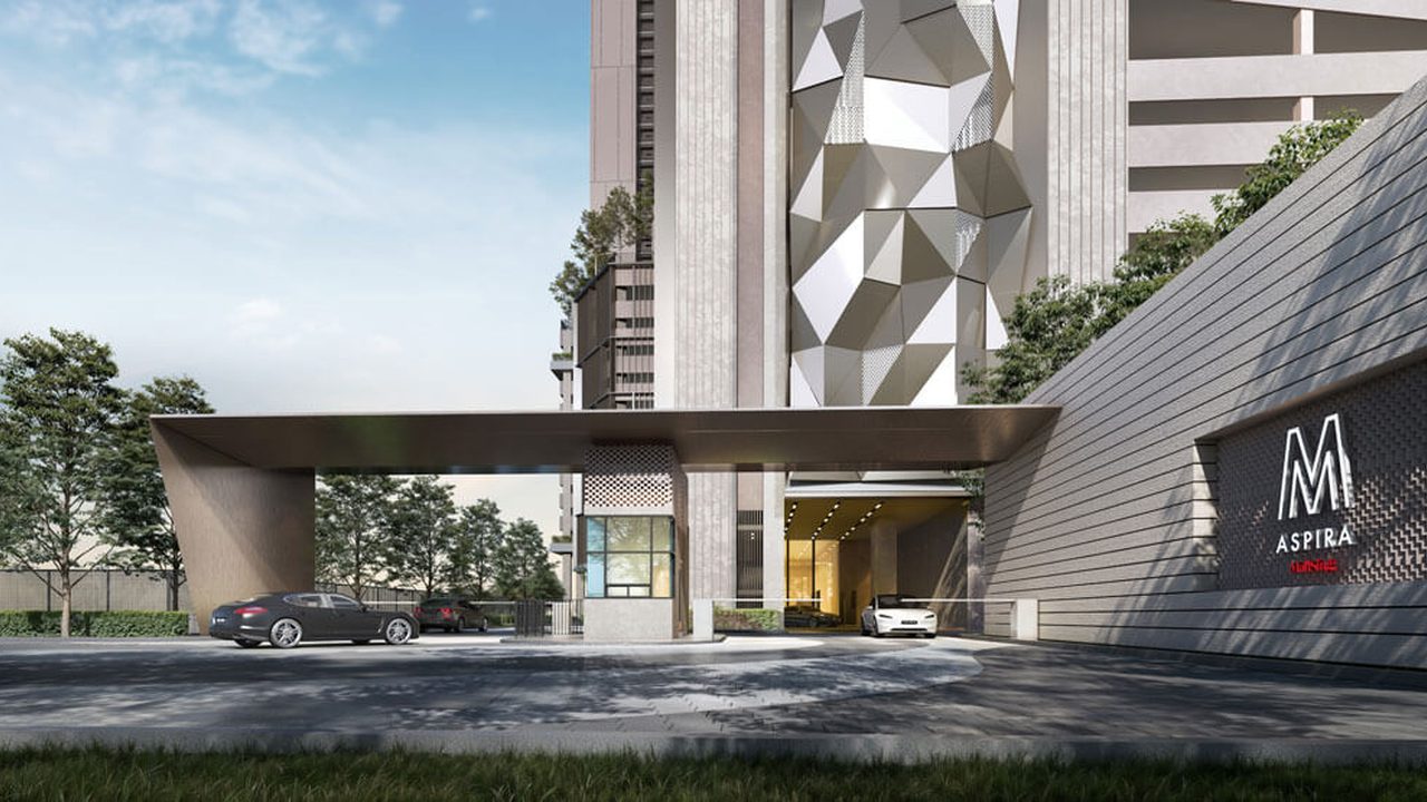 The grand entrance statement of M Aspira @ Taman Desa — artist’s impression